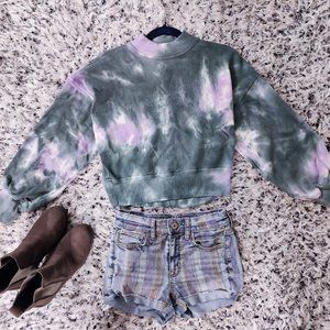 Many Moons Tie Dye Lavender Sweatshirt